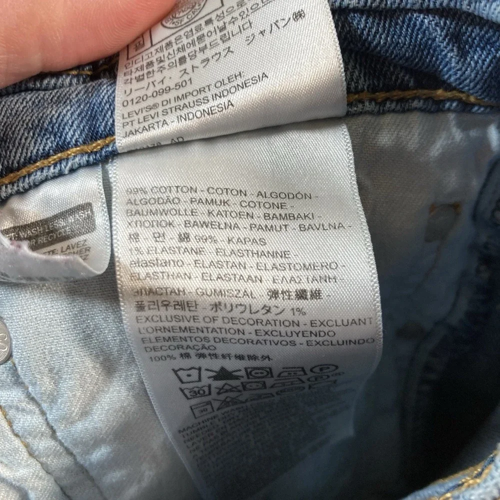 Levi's 505 Jeans 40x32 Straight Blue Med Wash Denim Cowboy Workwear